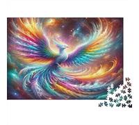 Rainbow Phoenix Fantasy Jigsaw Puzzle Impossibili 1000 Pezzi Interesting Decorazione Per La Casa. Rilassamento E Intelligence Per Adulti E Ragazzi Da 14 Anni 52x38cm/1000pcs