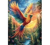 Rainbow Phoenix Rompicapo 500 Pezzi Per Regalo Di Battesimo Cartone Spesso Per Bambini Animal Plant Fairy Tale Tema Baby Per Attività Educativa Con Confezione Regalo Da Passatempo 500 PCS