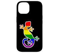 Rainbow Pride Bandiera Lucertola Gecko Custodia per iPhone 14