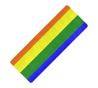 Rainbow Pride Flag Gay Lgbt Pride Day Month Parade Lgbtq Comunità stampato tappetino da yoga con cinturino spesso 1 mm per la casa antiscivolo, con nastro di stoccaggio tappetino da yoga para