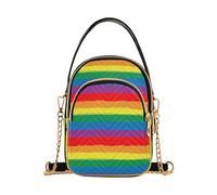Rainbow Pride Flag Lgbt Pride Day Month Parade Lgbtq Community borsa alla moda per le donne a tracolla con multi tasche borse per la festa della mamma