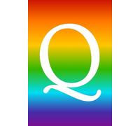 Rainbow Pride Monogram Hardcover Journal - Letter Q | 6x9 Lined Notebook with Vibrant LGBTQ+ Gradient Cover, 100 Pages for Writing, Journaling, and Gift Giving
