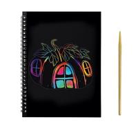 Rainbow scratchArt Craft Book scratchPaper Notebook for Use | Durable Multi Color Coated Paper Design System, Fun scratchReveal Structure Feature, Imagination and Creativity Development Function