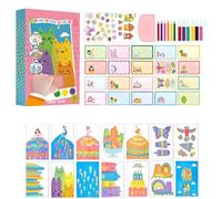 rainbow-scratchs-arts per bambini, kit di pittura creativa squeeegee, kit di artigianato artistico squeeegee, per bambini squeeegees e mestieri kit per bambini per ragazze giovanili per la casa