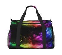 Rainbow Sky and Moon Tote Bag Donne Uomini Viaggio Crossbody Bag Borsa a Tracolla Borsa a Tracolla Borse da Lavoro Borsa Hobo Borsa per Tutti i Giorni