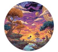 Rainbow Sky Eclipse Puzzle Giocattoli Sfida Regalo 1000 Elementi Giochi The Forest Isle Bridge Path Puzzle Relax Decora La Casa Classici Giochi Per Uomini E Donne 1000pcs (67.5x67.5cm)