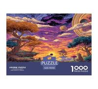Rainbow Sky Eclipse Puzzle Intrattenimento Creativo 1000 Elementi The Forest Isle Bridge Path Puzzle Di Cartone Decorazione Perfetta Sfide Divertenti Per Adulti E Bambini 70x50cm/1000pcs