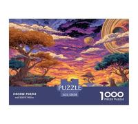Rainbow Sky Eclipse Puzzles Giochi Educativo 1000 Elementi The Forest Isle Bridge Path Puzzle Di Cartone Decorazione Perfetta Sfide Divertenti Per Adulti 52x38cm/1000pcs