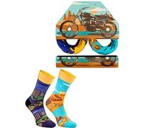 Rainbow Socks - Calzini da Moto per uomo e donna Regalo per un motociclista - 1 paia