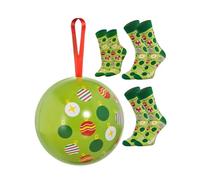 Rainbow Socks - Calzini di Natale in una palla di Natale per lui e per lei - 2 Paia