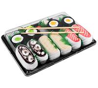 Rainbow Socks - Calzini per sushi - Salmone Butterfish calamari 2 x Maki 5 paia, multicolore, 41-46