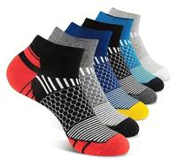 Rainbow Socks Calzini sportivi da donna e da uomo, 6 paia, comodi e traspiranti, taglia unica