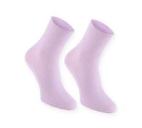 Rainbow Socks - Donna Uomo Calzini Diabetici Senza Elastico di Cotone - 1 Paio - Porpora - Taglia 44-46