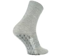 Rainbow Socks - Donna Uomo Colorate Calze Antiscivolo ABS di Cotone - 1 Paia - Grigio - Tamaño 44-46
