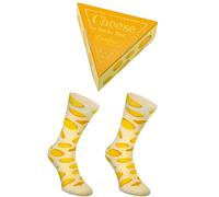 Rainbow Socks - Donna Uomo Divertente Formaggio Calze, Prossima Edizione, Miglior Regalo Per Tutte le Occasioni, Cotone, 1 paio, Misurare 41-46