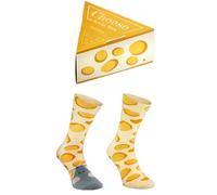 Rainbow Socks - Donna Uomo Divertenti Cotone Calze Formaggio e Topolino 1 Paia - Formaggio e Topolino - Tamaño 41-46