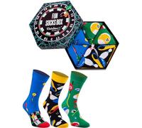 Rainbow Socks - Donna Uomo Novita Fun Socks Box Regalo - 3 Paia - Billard Bowling Freccette - Taglia 47-50