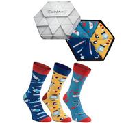 Rainbow Socks - Donna Uomo Regalo Set Calze per Infermiere - 3 Paia - Termometro Cappello Infermiera Pillole - Tamaño 41-46