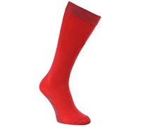 Rainbow Socks - Garçon Fille Chaussettes Hautes en Coton - 1 Paire - Rouge - Taille 30-35