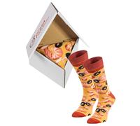 Rainbow Socks - Pizza Slice Box Socks - Donna Uomo - Frutti di Mare - Un Regalo Per Gli Appassionati Di Pizza - Ampia Scelta Di Motivi - 1 paio - Taglia 41-46