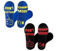 Rainbow Socks - Unisex Donna Uomo - Calze Antiscivolo Abs con una Scritta Divertente - Per Giocatori, Gamer - Se Riesci a Leggere Questo - 1/2 paia - giallo nero blu - 36-38/39-41/42-43/44-46
