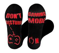 Rainbow Socks - Unisex Donna Uomo - Calze Antiscivolo Abs con una Scritta Divertente - Per Giocatori, Gamer - Se Riesci a Leggere Questo - 1/2 paia - giallo nero blu - 36-38/39-41/42-43/44-46