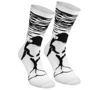 Rainbow Socks - Unisex Donna Uomo Calze Bianche E Nere Con Fantasie - Per Donna E Uomo - Animali Bianco E Nero - Dalmata, Mucca, Orca, Pinguino, Zebra, Panda - 1 Paio - ORCA - 41-46