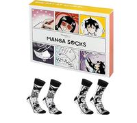 Rainbow Socks - Uomo Donna Calzini da Manga - Regalo Divertente - 2 Paia