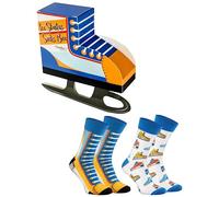 Rainbow Socks - Uomo Donna Calzini da Pattini da ghiaccio Hockey su ghiaccio - Regalo Divertente - 2 Paia - Taglia EU 36-40