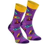 Rainbow Socks - Uomo Donna Gioco Calzini - Regalo Divertente - 1 Paio - Taglia 41-46