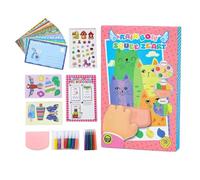 Rainbow Squeeze Art Kit, DIY Postcard Painting Set, Creative Activity for Fine Motor Skill Development, Safe Materials, Kids Craft Kit, Art Use for Classroom Home School Birthday Holiday