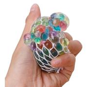 Rainbow Squeeze Ball - Giocattolo da stampa a sfera, palla antistress in rete, per esercizi a mano, per ridurre la fatica della mano, giocattolo a forma di gomma, giocattoli per adulti, jugu