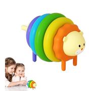 Rainbow Stacker Baby Toy, Baby Rainbow Stacker | Skills motorie sottili giocattolo di apprendimento animale - il gioco di apprendimento del colore coordinamento per occhio per occhio per bambini