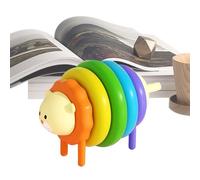 Rainbow Stacker - Giocattolo sensoriale ad | Gioco educativo in per e apprendimento precoce, giocattolo per sviluppo cognitivo e abilità motorie fini