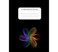 Rainbow swirl Composition Book: Wide Ruled Composition Notebook | 110 Pages | 7.5 in x 9.75 in