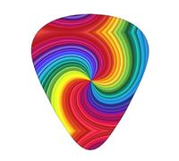 Rainbow Swirl - Confezione da 12 pickup per chitarra adatta per suonare chitarre acustiche, chitarre elettriche, ecc.