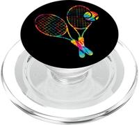 Rainbow Tennis Rackets Tie Dye Kids Boys Teenage Men Girls PopSockets PopGrip per MagSafe
