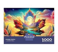 Rainbow Train Puzzle 1000 Pezzi Fantasy Valley in Cartone Per La Famiglia Riunioni Amici Anti-stress Passare Il Tempo Regalo 52x38cm/1000pcs