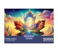 Rainbow TrainExquisite 1000-Piece Jigsaw Puzzles for Adults Containing A Wealth of Challenging Educational Puzzle Game Pieces - Designed to Be A Cherished Gift Jigsaw Puzzles for Adults And Kids 12 Y