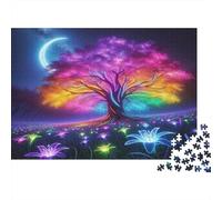 Rainbow Tree Fantasy 1000 Pezzi Cartone Resistente Set Di Puzzle Senior Jigsaw Entusiasti Allenamento Di Concentrazione Decorazione Murale 38x26cm/1000pcs