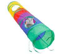 Rainbow Tunnel For Cats - Cat Activity Tube, Bright Pet Adventure Passage | With Play Ball Attachment, Lightweight Kitty Tunnel Encouraging Movement Stimulation For Kitten Rabbit