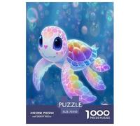 Rainbow Turtle Puzzle Impossibili 1000 Pezzi Animal Decorazione Per La Casa. Rilassamento E Intelligence Per Adulti E Ragazzi Da 14 Anni 70x50cm/1000pcs