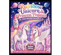 Rainbow Unicorn and Princess Pegasus coloring book