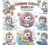 Rainbow Unicorn: Sports #1: coloring book