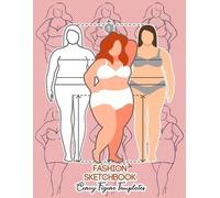 Rainbow Valley Press Fashio Fashion Sketchbook Curvy Figure Template (Tascabile)