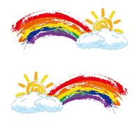 Rainbow Vehicle Stickers - Decorative Car Window Decals, Multifunctional Motorcycle Graphics, Waterproof Adhesive Material | Auto Body Bumper Mirror Ornament, Fade Resistant Color Design