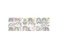 Rainbow Wall Decals - Modern Boho Rainbow Decor Stickers Set for Nursery & 25-26s