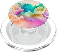 Rainbow Watercolor Candy Sky For Women Girls Pastel Abstract PopSockets PopGrip per MagSafe