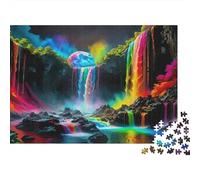 Rainbow Waterfall Fantasy Puzzle Impossible 1000Pcs Interesting Decorazione Per La Casa. Rilassamento E Intelligence Per Adulti E Ragazzi Da 14 Anni 38x26cm/1000pcs