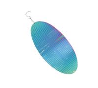 Rainbow Wave Wind Spinner Reflective 3D Yard Art Wind Sculpture